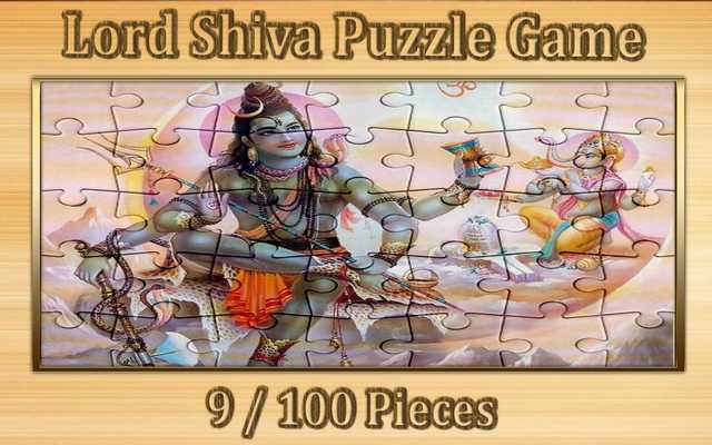 Emulate Android APK lord shiva  jigsaw puzzle 9/100 pieces