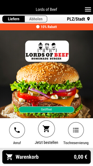 Emulate iPhone app Lords of Beef using MyAndroid