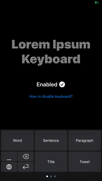Emulate Android APK Lorem ipsum keyboard