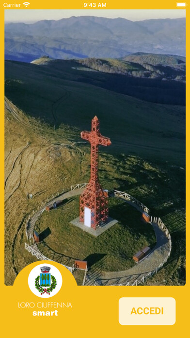 Emulate iPhone app Loro Ciuffenna Smart using MyAndroid