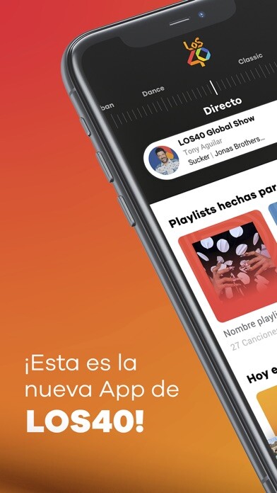 Emulate iPhone app LOS40 Classic using MyAndroid