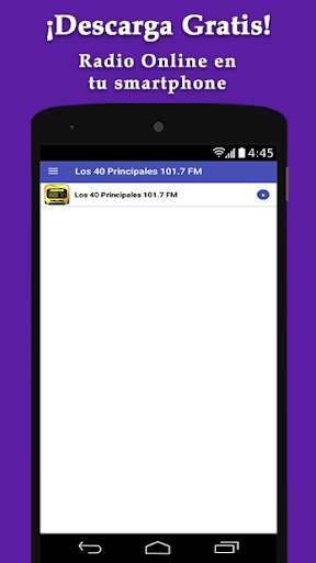 Run android online APK Los 40 Principales Mexico - Radio Online from MyAndroid or emulate Los 40 Principales Mexico - Radio Online using MyAndroid