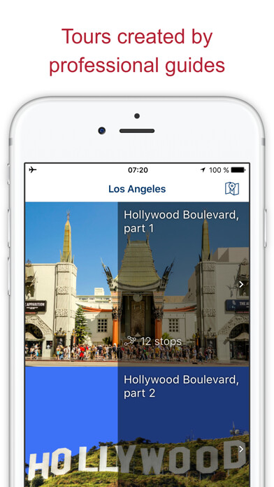 Emulate iPhone app Los Angeles - my travel guide to sights & map USA using MyAndroid Emulate iPhone app Los Angeles - my travel guide to sights & map USA using MyAndroid