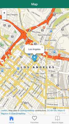 Emulate Android APK Los Angeles offline map