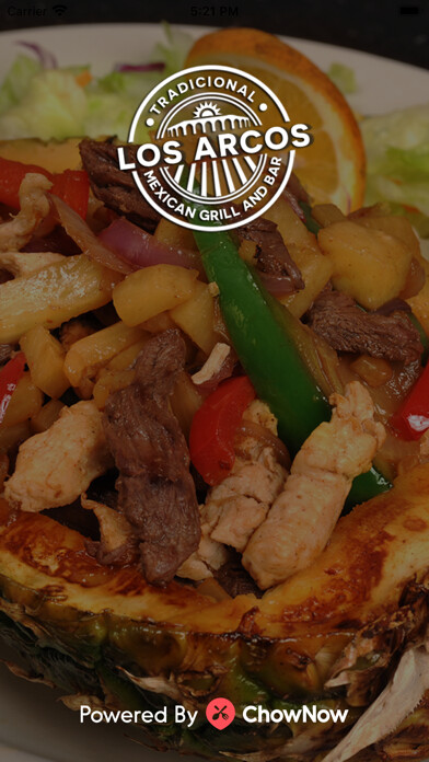 Emulate iPhone app Los Arcos Mexican Grill using MyAndroid