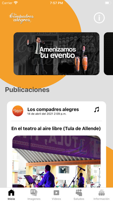 Emulate iPhone app Los compadres alegres using MyAndroid Emulate iPhone app Los compadres alegres using MyAndroid