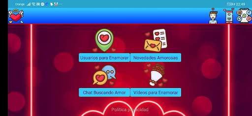 Run android online APK Los Enamorados: Chat del Amor from MyAndroid or emulate Los Enamorados: Chat del Amor using MyAndroid