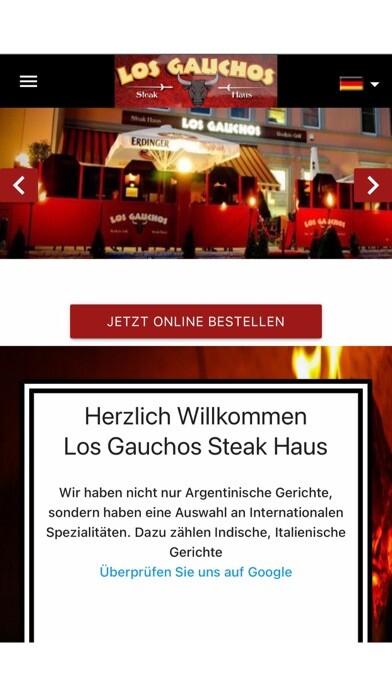 Emulate iPhone app Los Gauchos Restaurant using MyAndroid Emulate iPhone app Los Gauchos Restaurant using MyAndroid
