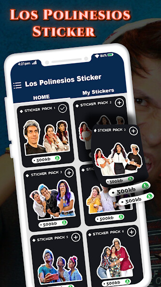 Run android online APK Los Polinesios Stickers For WA from MyAndroid or emulate Los Polinesios Stickers For WA using MyAndroid