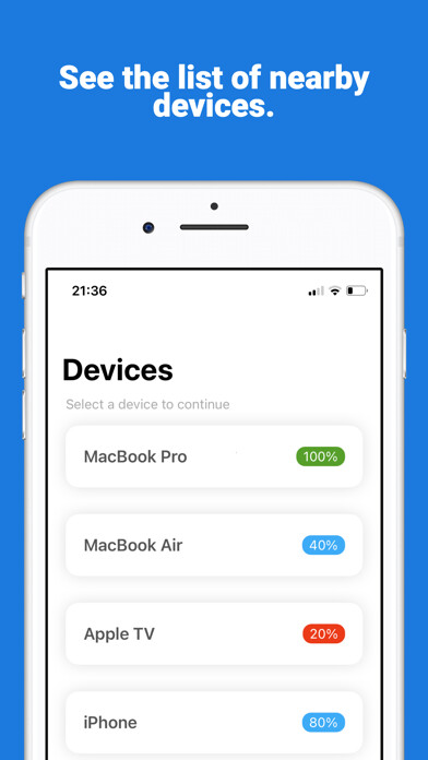 Emulate iPhone app Lost Bluetooth Device Finder + using MyAndroid
