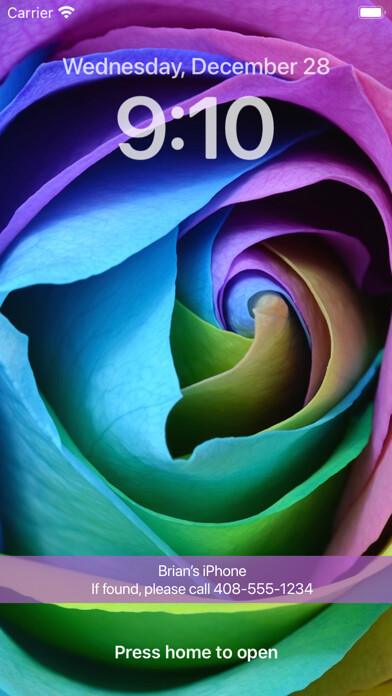 Emulate iPhone app LostFound: Lock Screen Banner using MyAndroid Emulate iPhone app LostFound: Lock Screen Banner using MyAndroid