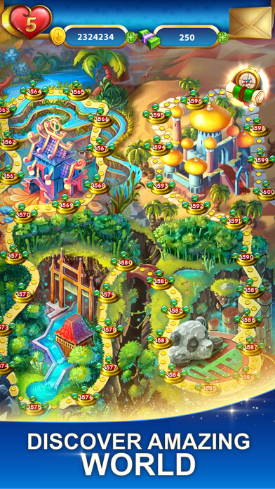 Emulate iPhone app Lost Jewels - Match 3 Puzzle using MyAndroid