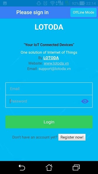 Run android online APK LOTODA - Your IoT connected devices from MyAndroid or emulate LOTODA - Your IoT connected devices using MyAndroid