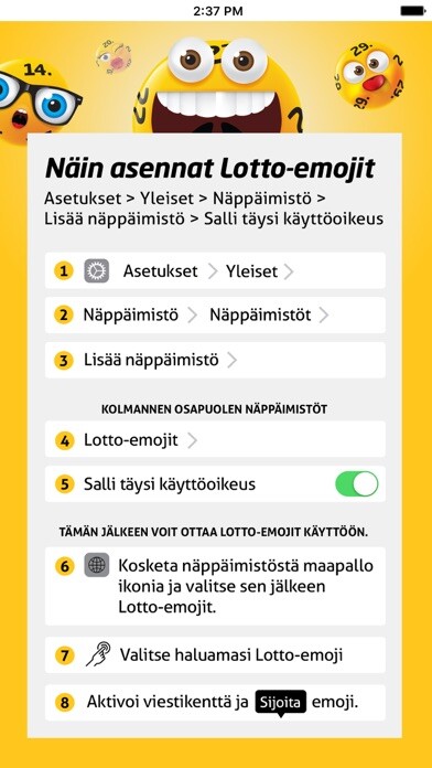 Emulate iPhone app Lotto Emoji using MyAndroid Emulate iPhone app Lotto Emoji using MyAndroid