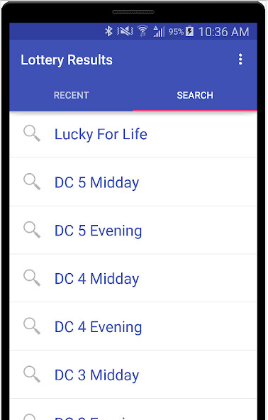 Run android online APK Lotto Results for DC Lottery from MyAndroid or emulate Lotto Results for DC Lottery using MyAndroid