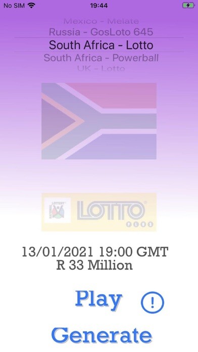 Emulate iPhone app Lotto Rich - World Lotteries using MyAndroid Emulate iPhone app Lotto Rich - World Lotteries using MyAndroid