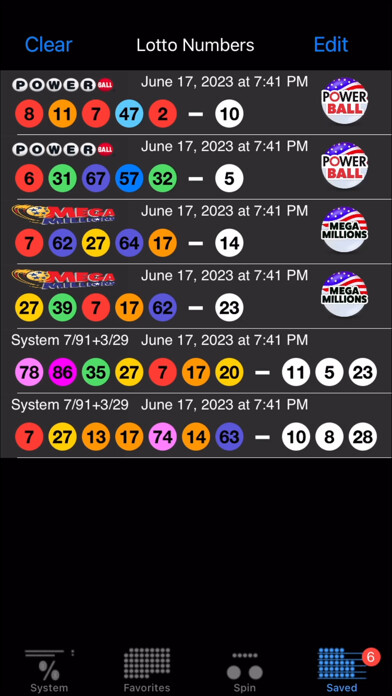 Emulate iPhone app Lotto with lucky numbers using MyAndroid