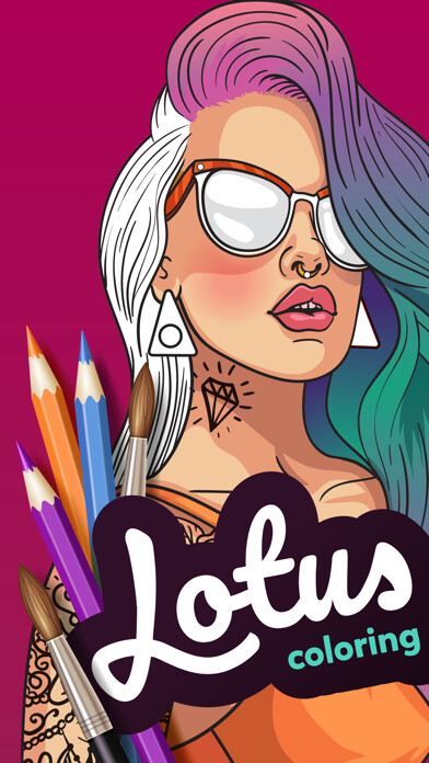 Emulate iPhone app Lotus: Coloring book using MyAndroid