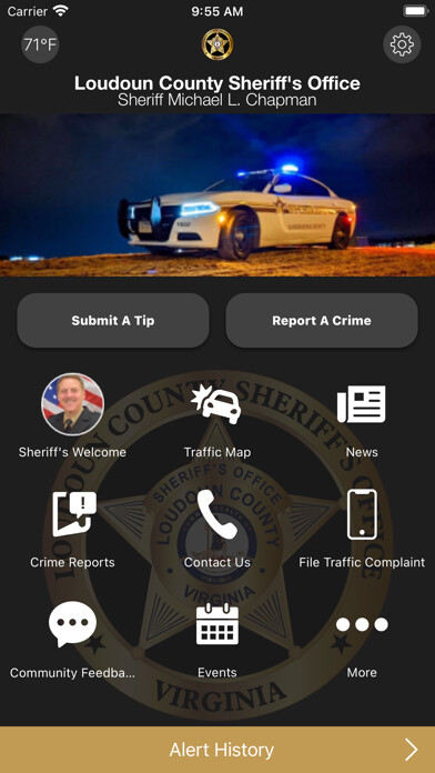 Emulate iPhone app Loudoun County Sheriff using MyAndroid Emulate iPhone app Loudoun County Sheriff using MyAndroid
