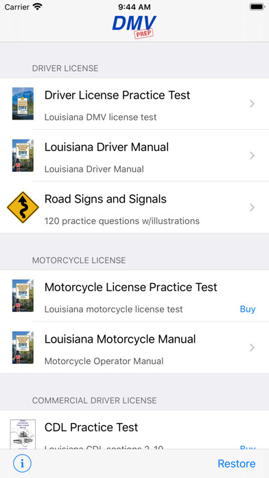 Emulate iPhone app Louisiana DMV Test Prep using MyAndroid Emulate iPhone app Louisiana DMV Test Prep using MyAndroid