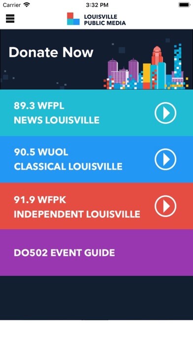 Emulate iPhone app Louisville Public Media using MyAndroid Emulate iPhone app Louisville Public Media using MyAndroid