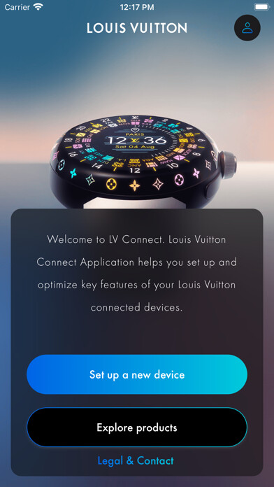 Emulate iPhone app Louis Vuitton Connect using MyAndroid