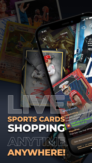 Emulate iPhone app Loupe: Sports Trading Cards using MyAndroid