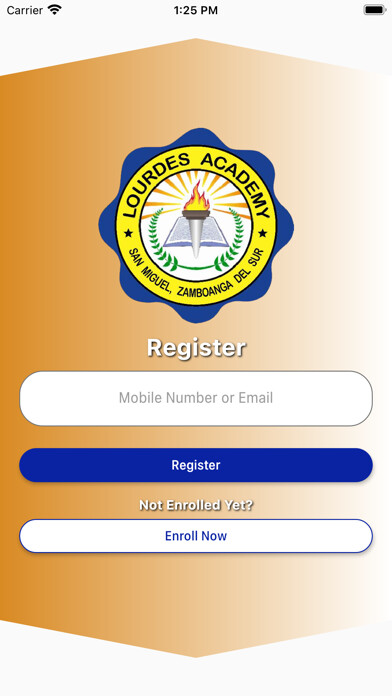 Emulate iPhone app Lourdes Academy of Zamboanga using MyAndroid