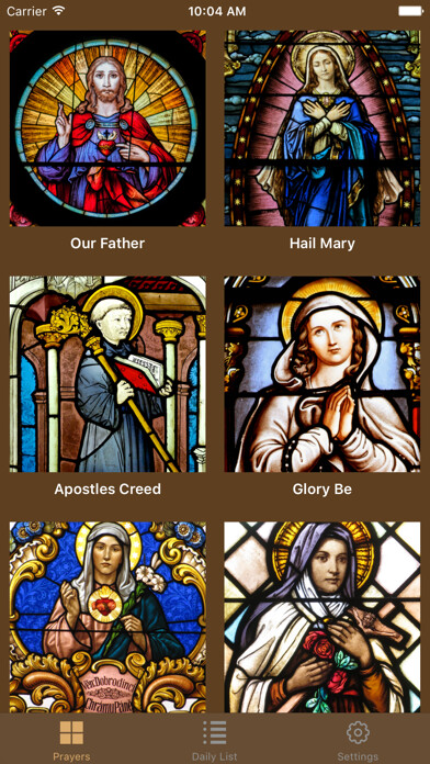 Emulate iPhone app Lourdes Daily Prayers using MyAndroid