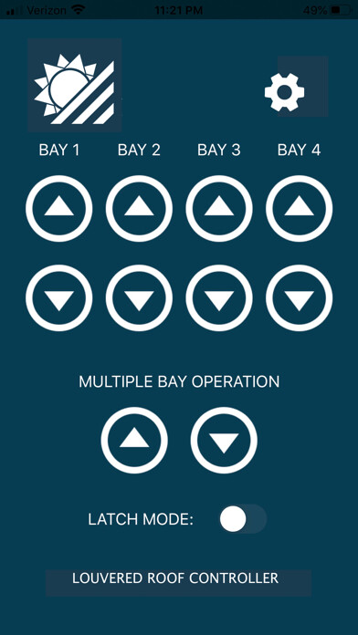 Emulate iPhone app Louvered Roof Controller using MyAndroid