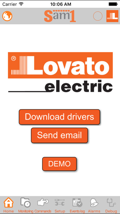 Emulate iPhone app Lovato Electric Sam1 using MyAndroid Emulate iPhone app Lovato Electric Sam1 using MyAndroid