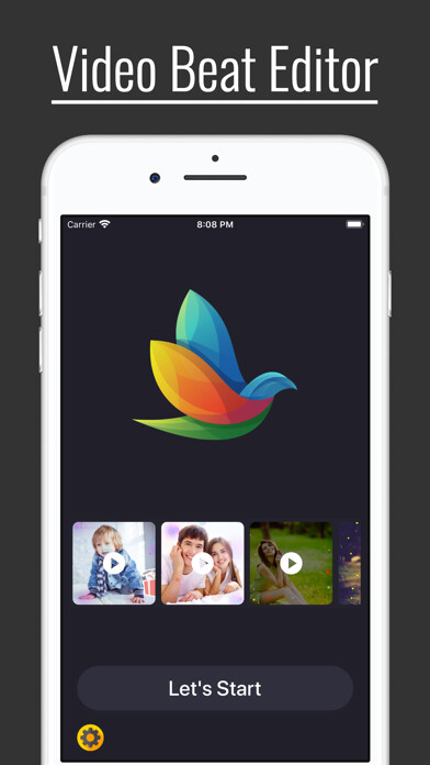 Emulate iPhone app Love beat Video Status Maker using MyAndroid