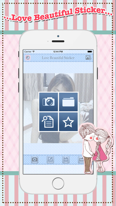 Emulate iPhone app Love Beautiful Sticker using MyAndroid Emulate iPhone app Love Beautiful Sticker using MyAndroid