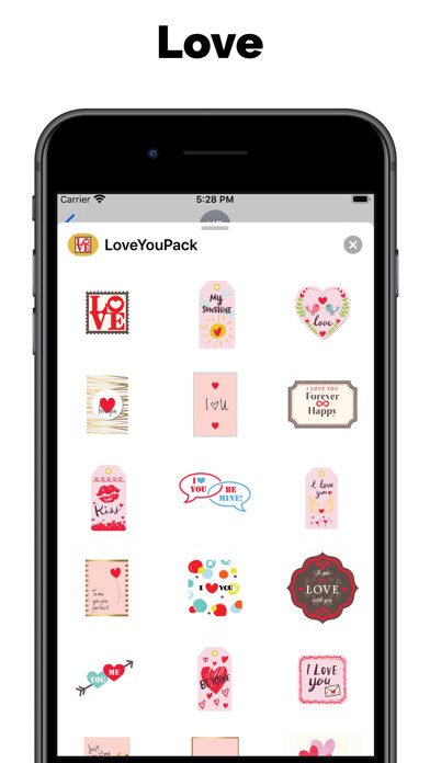 Emulate iPhone app Love Cards - stickers & emoji using MyAndroid Emulate iPhone app Love Cards - stickers & emoji using MyAndroid