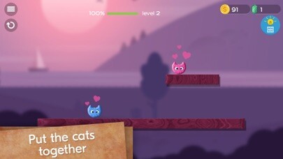 Emulate iPhone app Love Cats Rope using MyAndroid