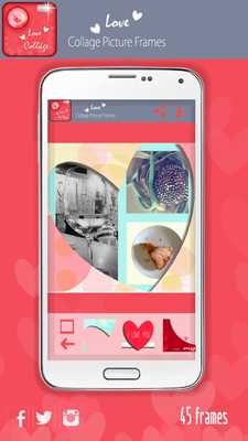 Emulate Android APK Love Collage Picture Frames