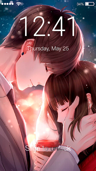Run android online APK Love Couple Anime Style Screen Lock from MyAndroid or emulate Love Couple Anime Style Screen Lock using MyAndroid