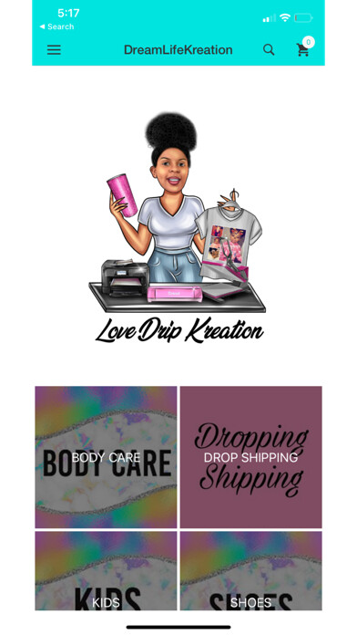 Emulate iPhone app LoveDripKreation using MyAndroid Emulate iPhone app LoveDripKreation using MyAndroid