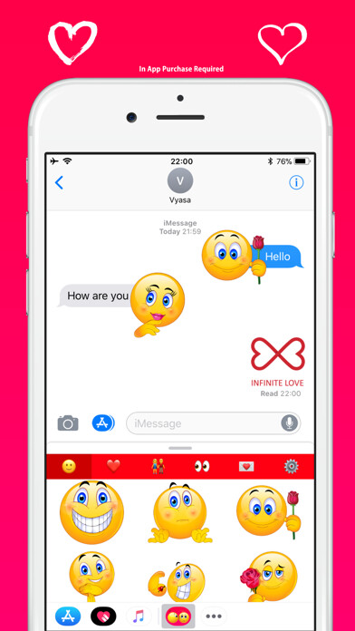 Emulate iPhone app Love Emoji - Cute & Adorable using MyAndroid Emulate iPhone app Love Emoji - Cute & Adorable using MyAndroid