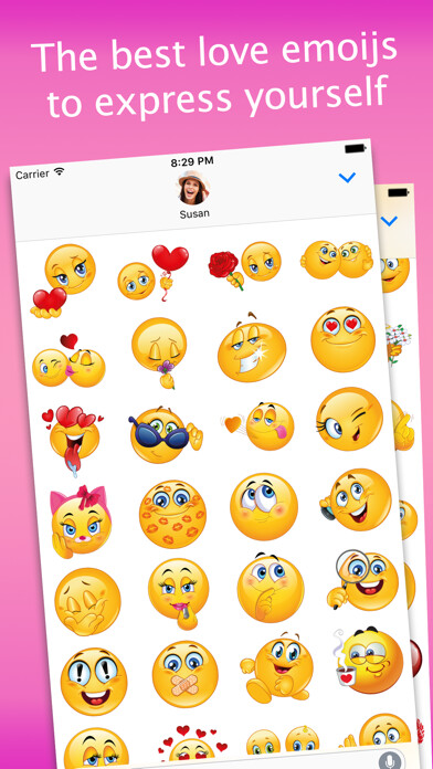 Emulate iPhone app Love Emojis for Couples using MyAndroid