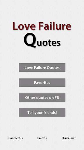 Emulate Android APK Love Failure Quotes Emulate Android APK Love Failure Quotes
