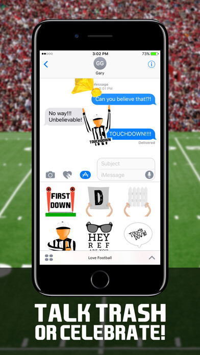 Emulate iPhone app Love Football Stickers using MyAndroid Emulate iPhone app Love Football Stickers using MyAndroid