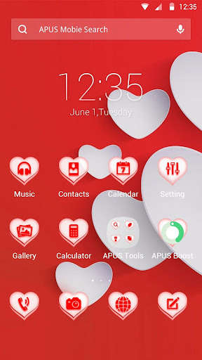 Emulate Android APK LOVE FOREVER theme for APUS Emulate Android APK LOVE FOREVER theme for APUS