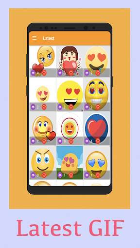 Emulate Android APK Love Gif Emoji Stickers