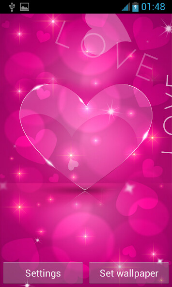 Emulate Android APK Love Hearts Live Wallpaper
