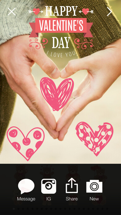 Emulate iPhone app LoveLoveLove - Valentines Day Everyday FREE Photo Stickers using MyAndroid