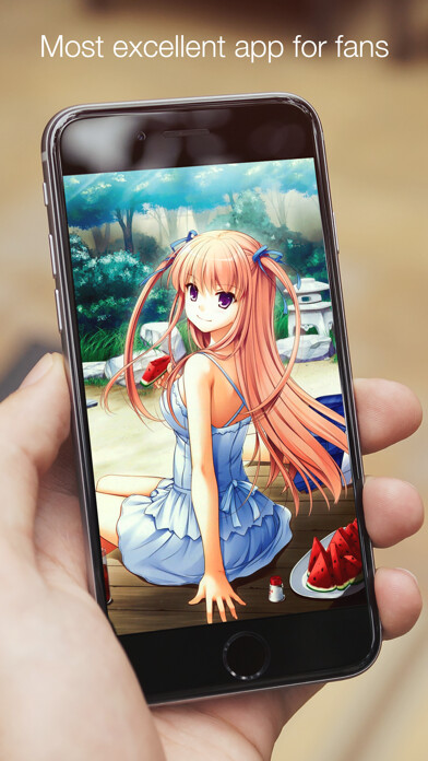 Emulate iPhone app Lovely anime and manga, favorite characters using MyAndroid