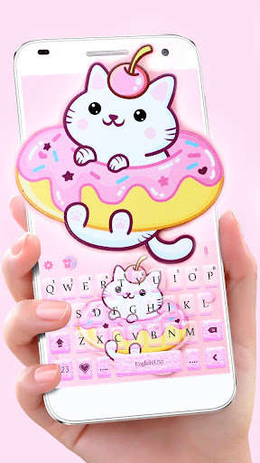 Run android online APK Lovely Cat Donuts Keyboard Theme from MyAndroid or emulate Lovely Cat Donuts Keyboard Theme using MyAndroid