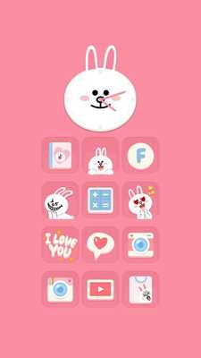 Emulate Android APK LovelyCony LINE Launcher theme Emulate Android APK LovelyCony LINE Launcher theme