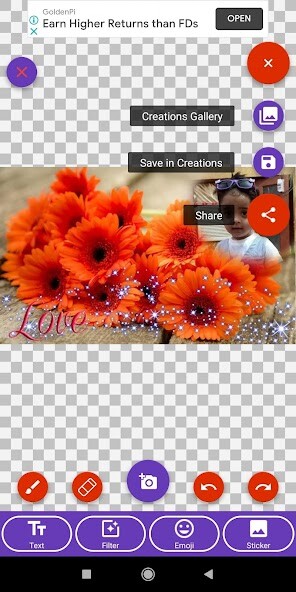 Run android online APK Lovely Flower Photo Frame Edit from MyAndroid or emulate Lovely Flower Photo Frame Edit using MyAndroid